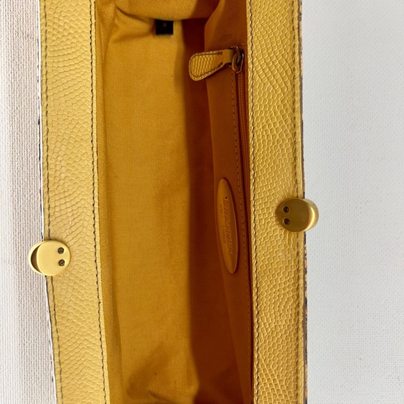 Brahmin Lucia Island Python print leather clutch/Purse. - Picture 5 of 12